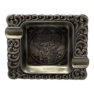 1989 Universal Studios Hollywood Metal Ashtray. Some wear on back. See photo
